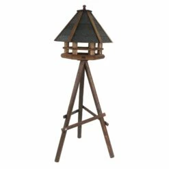 Futterhaus Mit Ständer, Braun, 59 X 55 X 105 Cm