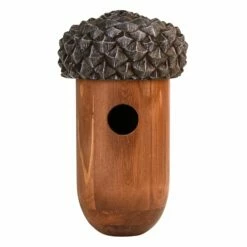 Nistkasten In Eichelform, Braun, Ca. 25 X 14 X 14 Cm