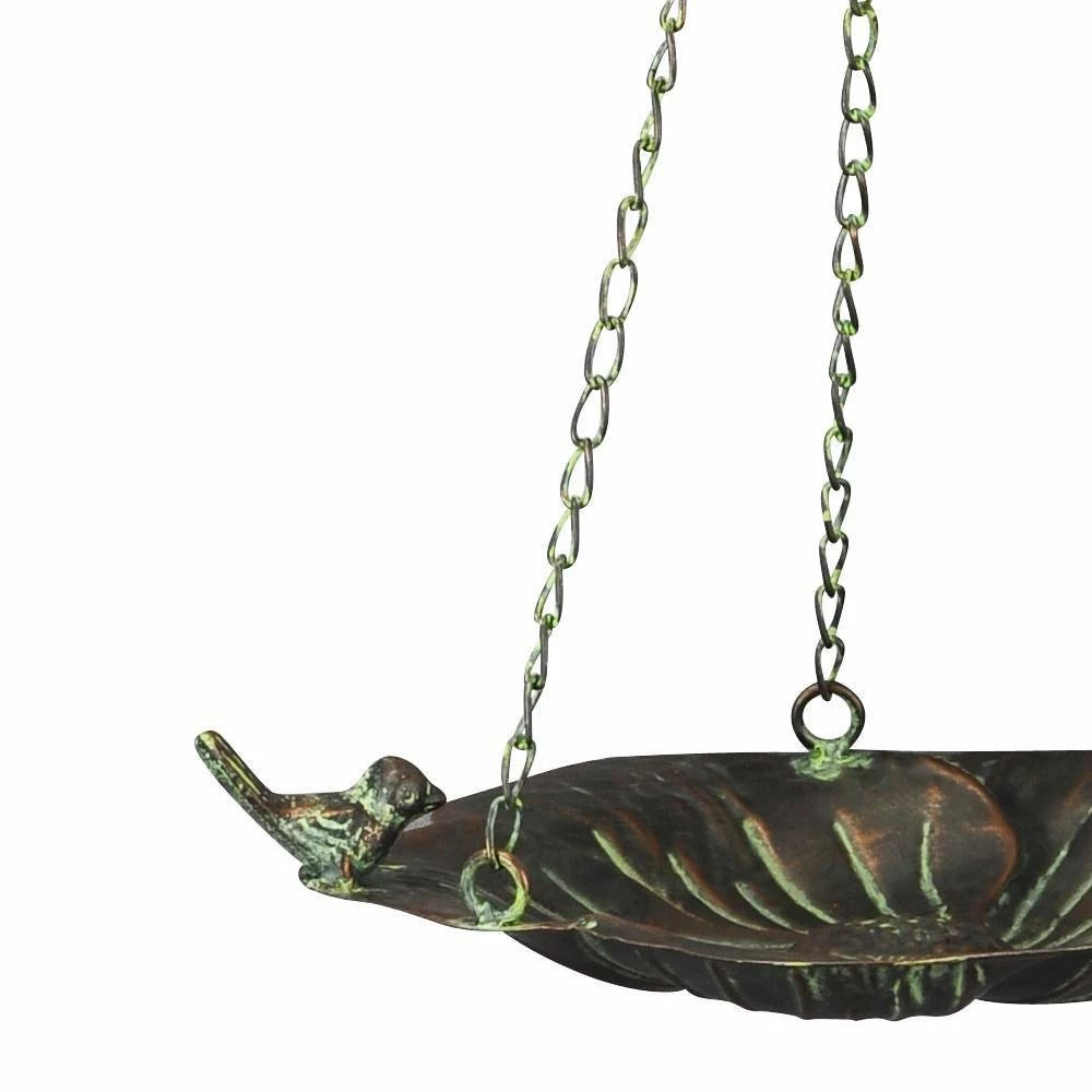 Vogeltränke Mit Kette, Bronzeoptik, 28 X 24 X 6 Cm – Bild 2
