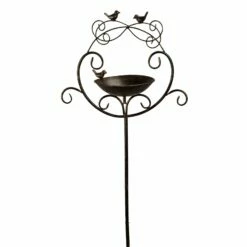 Vogeltränke Am Stab, Braun, Höhe Ca. 157 Cm