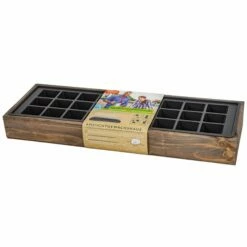 Anzuchtvollholzkiste Mit Topfplatte, Grau, Holz/Kunststoff