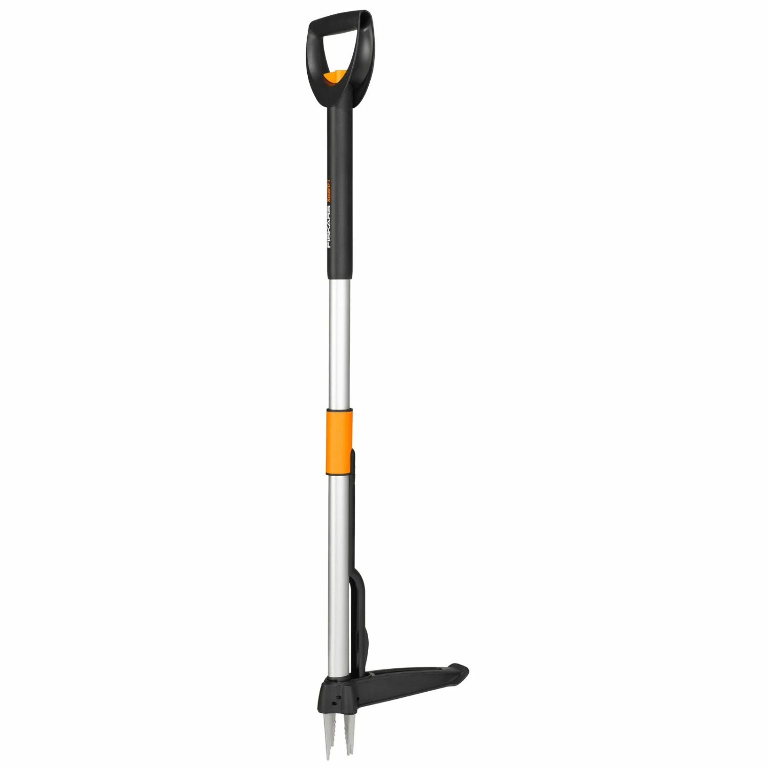 Fiskars SmartFit Teleskop-Unkraut-Stecher, Schwarz/orange, Länge 99-119 Cm – Bild 5