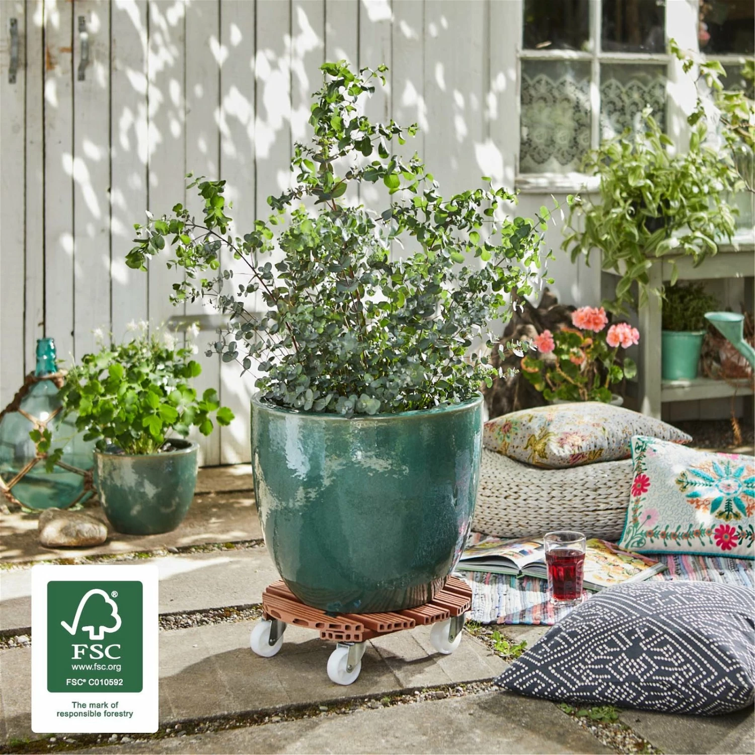 Multi Roller WPC, 150 Kg Tragkraft, Ca. 39 X 39 X 11 Cm – Bild 2