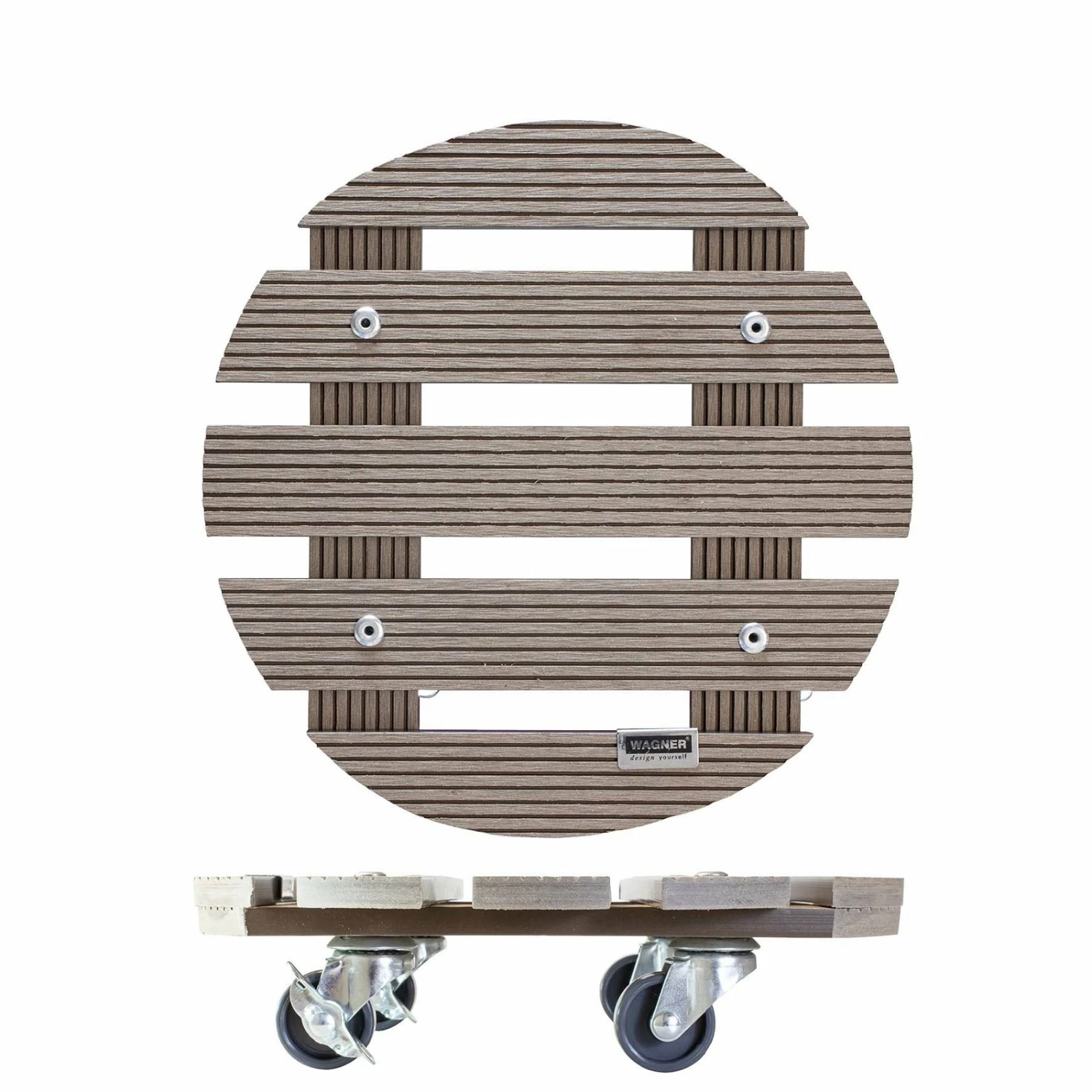 Multi Roller WPC, Tragkraft 100 Kg, Taupe, Ca. 7 X 29 X 29 Cm – Bild 4