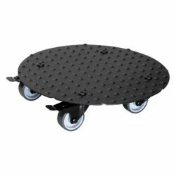 Pflanzenroller 'Alaska', Tragkraft 150 Kg, Anthrazit, Alu, 7 X 30 X 30 Cm