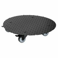 Pflanzenroller 'Alaska', Tragkraft 150 Kg, Anthrazit, Alu, 7 X 38 X 38 Cm