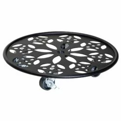 Pflanzenroller GH0936/0937, Tragkraft 100 Kg, Schwarz, Ø 30 Cm