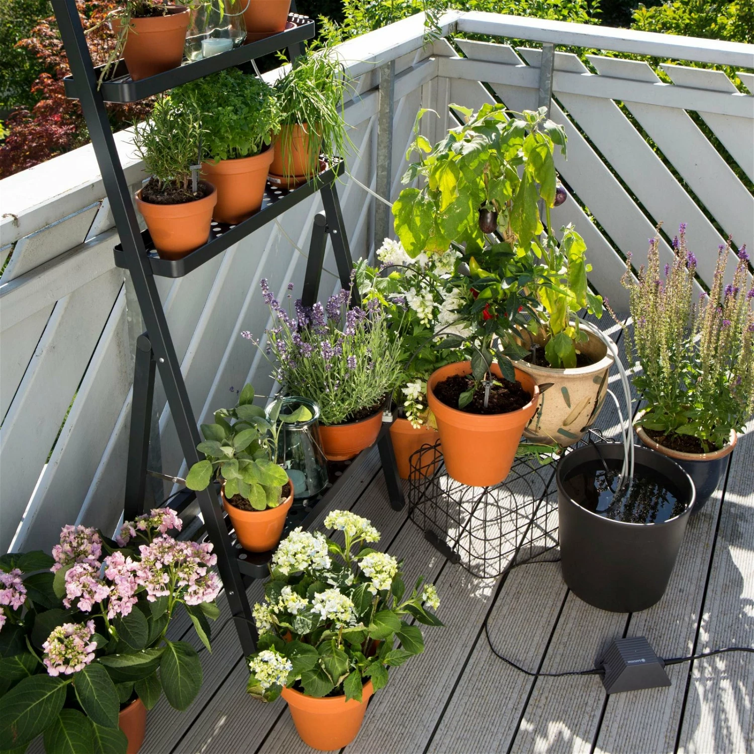 Gardena Urlaubsbewässerung City-Gardening, Bis Zu 36 Töpfe, Transformator, Zeitschaltuhr – Bild 4