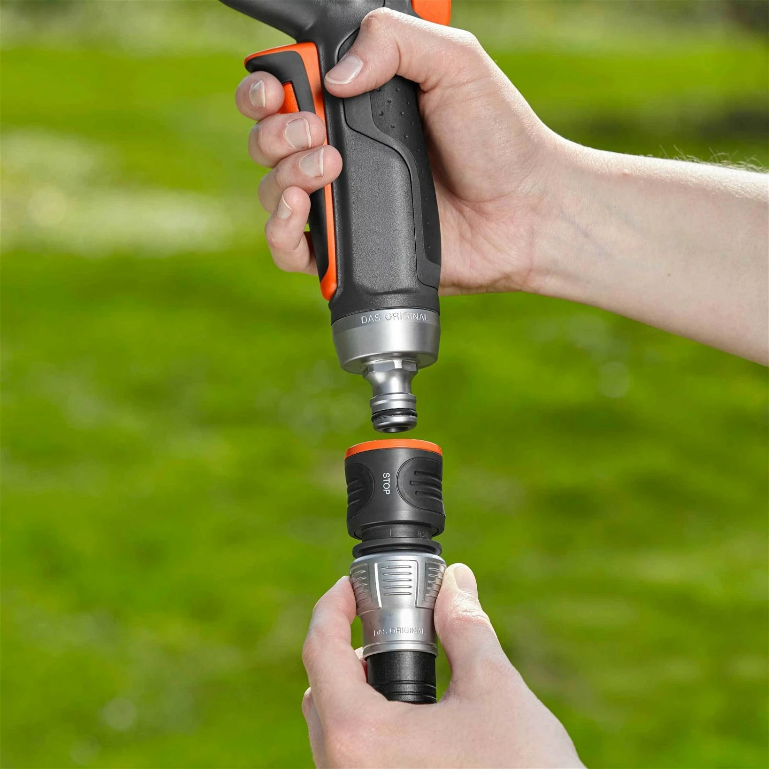 Wasserstop, Gardena, 1/2" - 5/8", Kunststoff-Metall-Ausführung – Bild 5