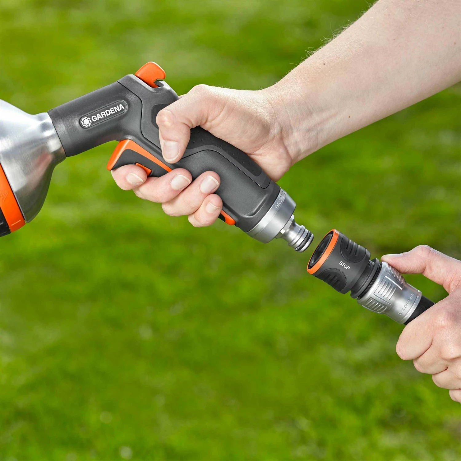 Wasserstop, Gardena, 1/2" - 5/8", Kunststoff-Metall-Ausführung – Bild 4