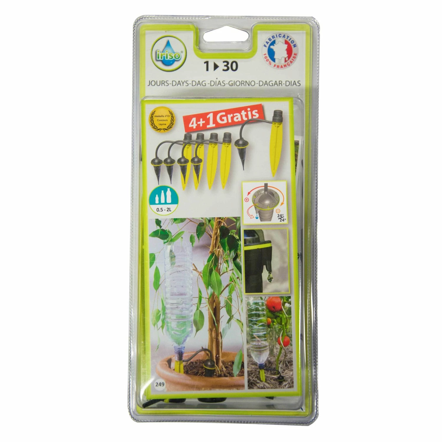 4er-Set Tropfbewässerungssystem Iriso + 1 Gratis, Für Töpfe, Kästen – Bild 2