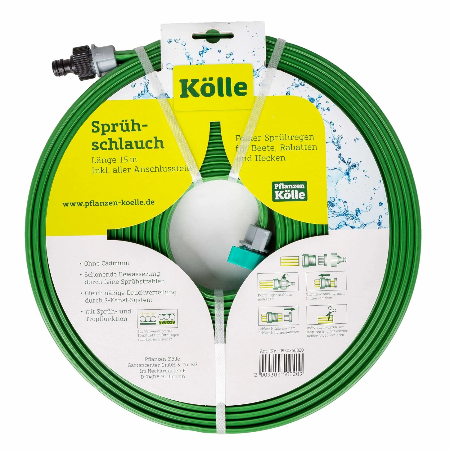 Kölle Sprühschlauch, 15 M Lang