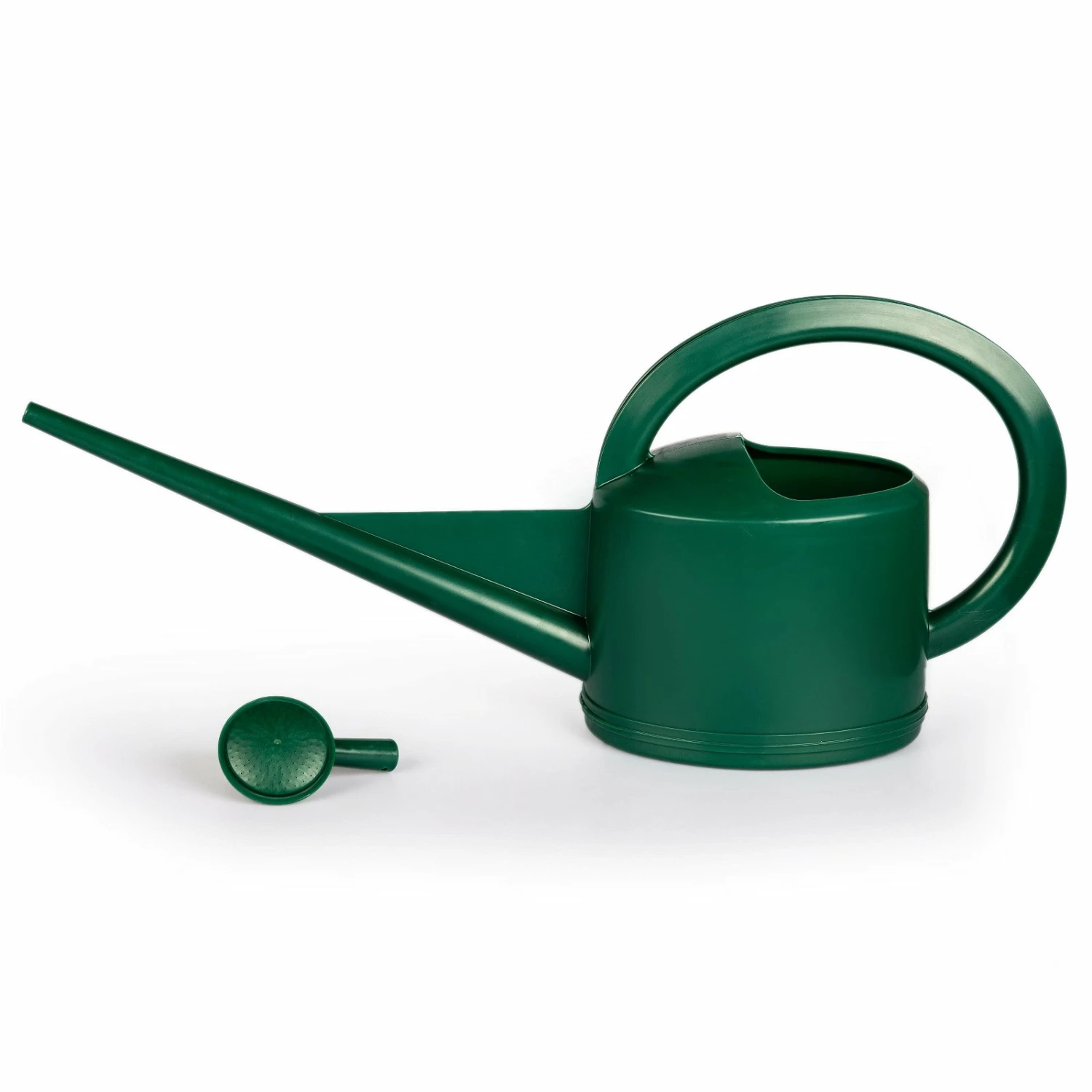 Stöckli Gewächshausgießkanne, Langer Ausgießer, 5 L, Grün, Mit Brausekopf