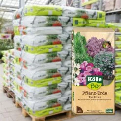 Kölle Bio Pflanzerde Torffrei, 2400l, 60 Sack á 40l, Palettenware
