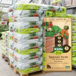 Kölle Bio Hochbeet-Spezialerde Torffrei, 2400l, 120 Sack à 20l