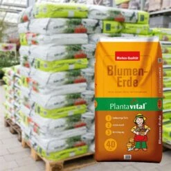 Plantavital Blumenerde, 2400l, 60 Sack á 40l