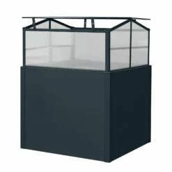 Mini-Gewächshaus, Anthrazit, 87 X 87 X 76 Cm