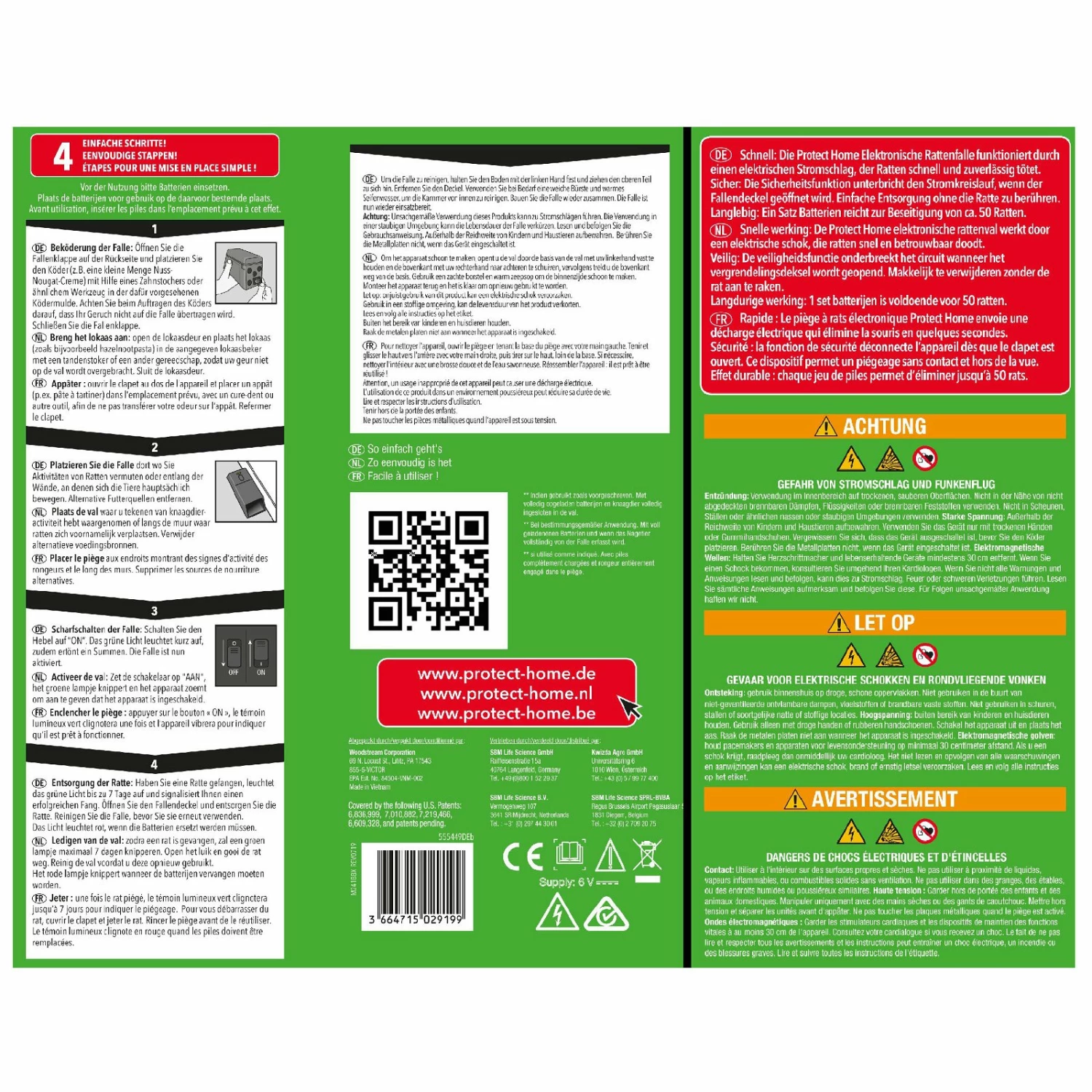 Protect Home Elektronische Rattenfalle, 1 Stück – Bild 2