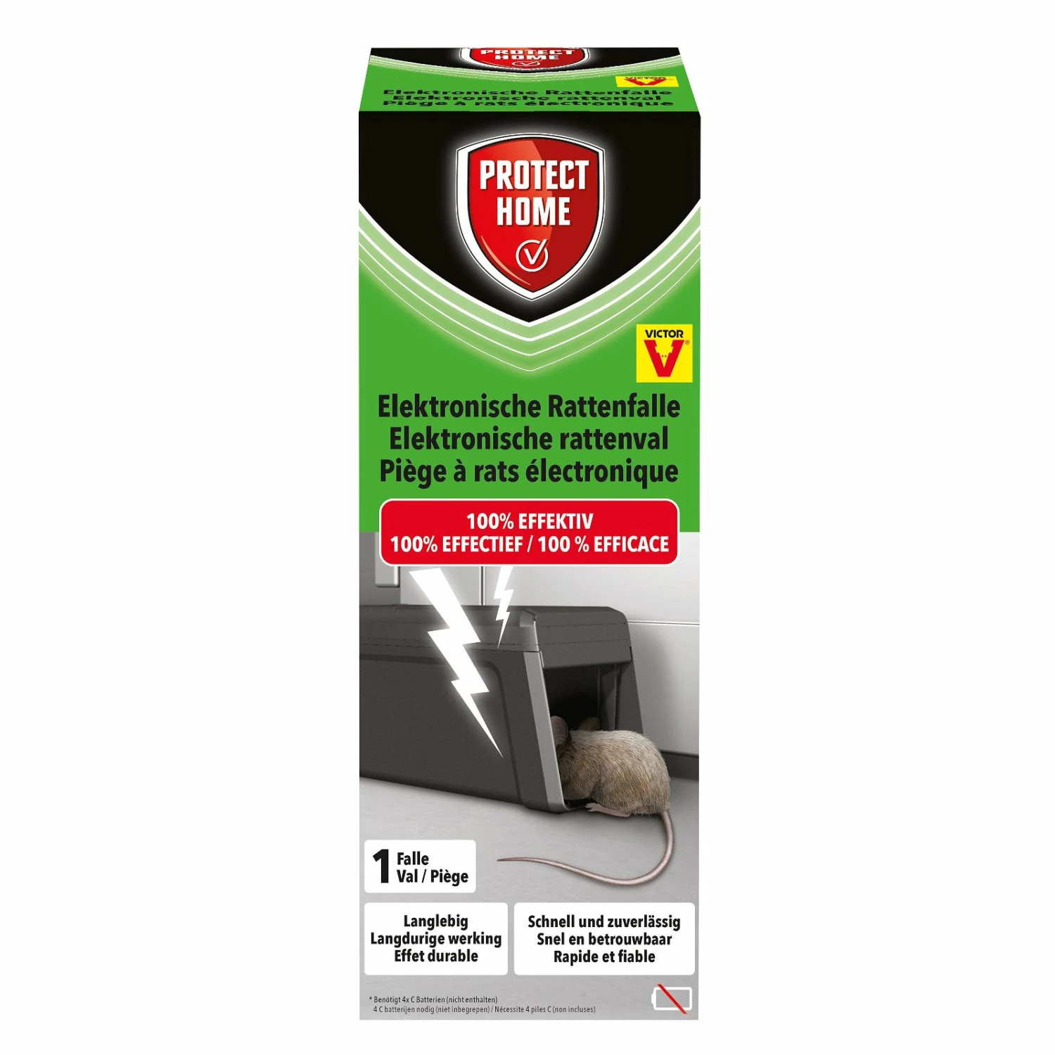 Protect Home Elektronische Rattenfalle, 1 Stück