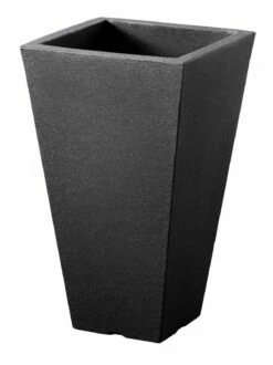 Pflanzgefäß 'Capri', Anthrazit, 27 X 27 X H 45 Cm