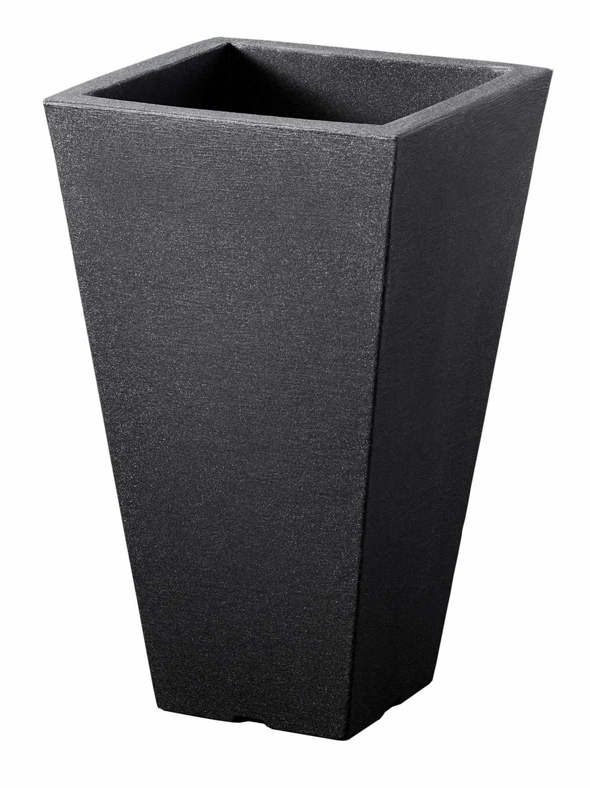 Pflanzgefäß 'Capri', Anthrazit, 27 X 27 X H 45 Cm