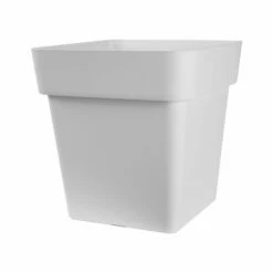 Euro 3 Plast Pflanzgefäß "Mitu Pac Quadro" Weiß, 40 Cm, Erdvol. 41 L