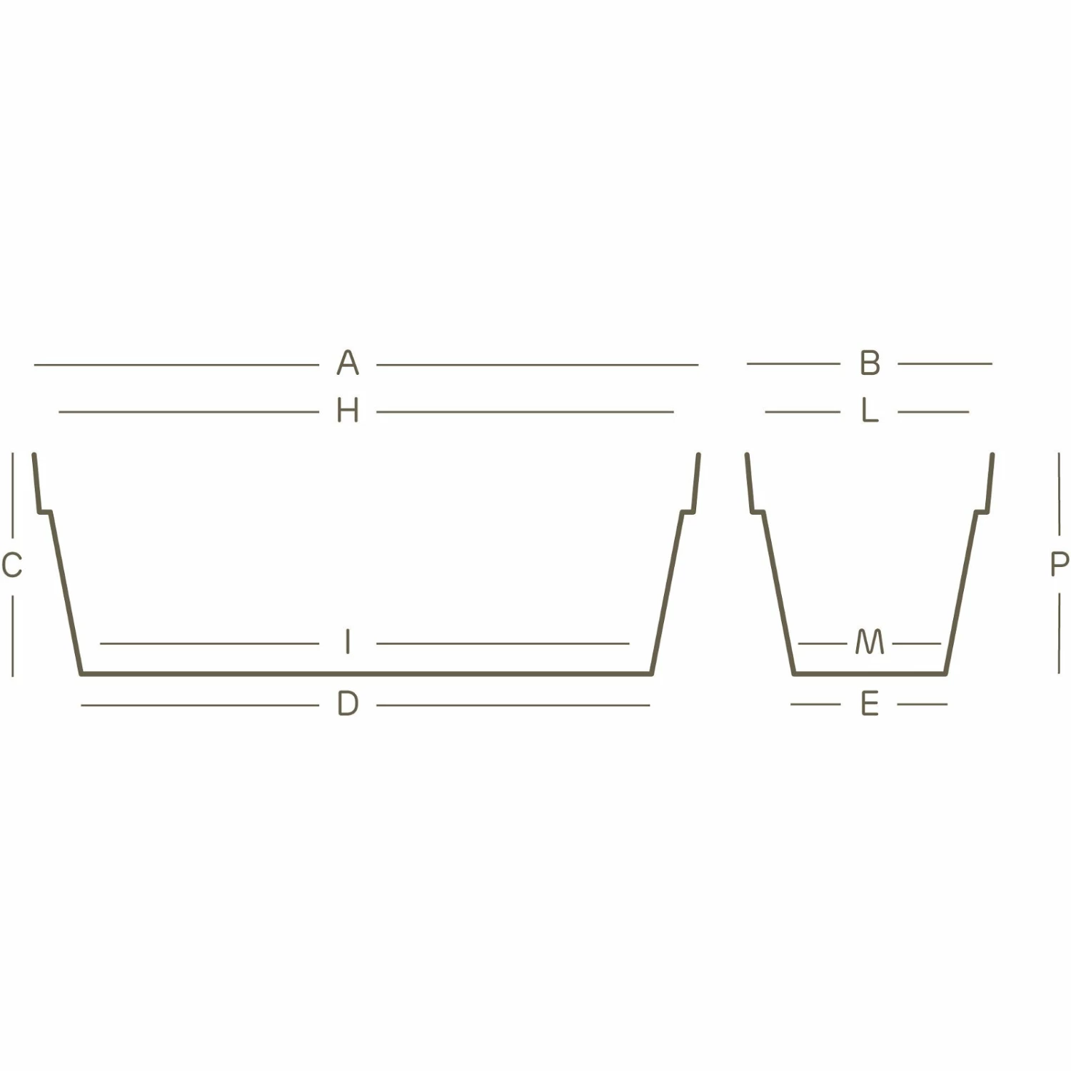 Euro 3 Plast Pflanzkübel Mitu Pac Mit Loch, Taupe – Bild 2