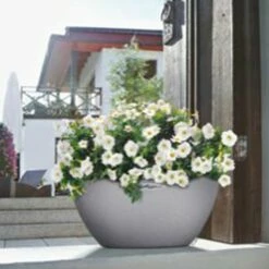 LECHUZA® Pflanzschale Cubeto Steingrau