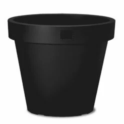 Kölle Pflanzgefäß Julie Anthrazit, Ø Ca. 40 Cm, Höhe 35 Cm, Erdvol. 24 L