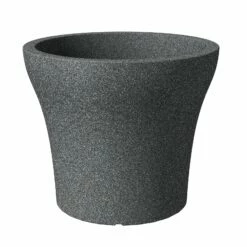 Pflanzgefäß No 1 Stone, Schwarz Granit, Kunststoff