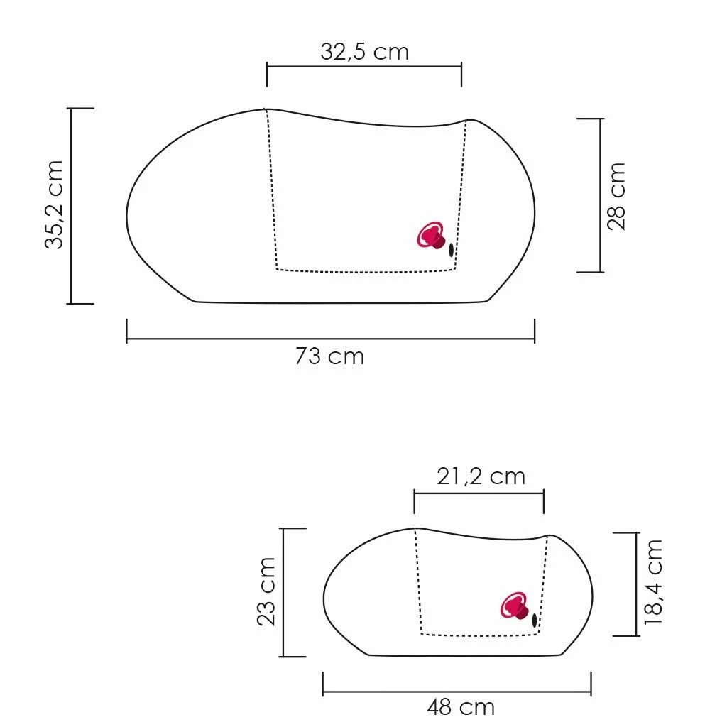 Pflanzstein Flow, Stony Black, Kunststoff – Bild 2