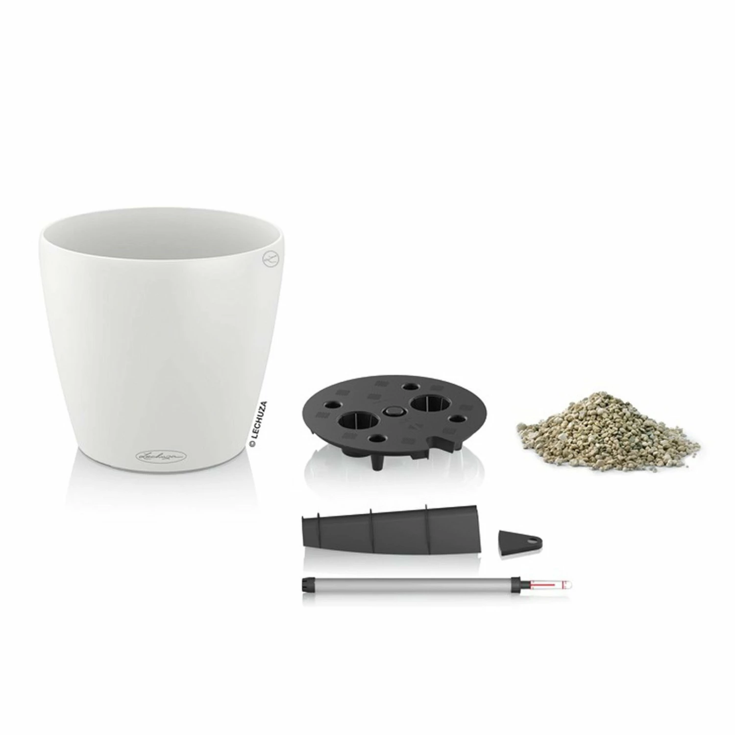 LECHUZA Pflanzgefäß 'Classico Color 70', Weiß, Ø 70 X H 64,5 Cm – Bild 2
