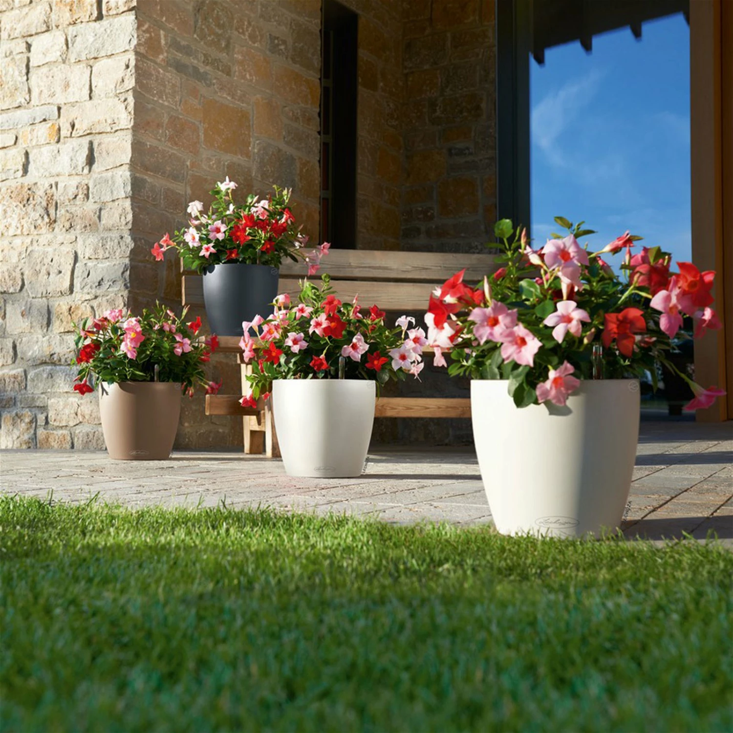 LECHUZA Pflanzgefäß 'Classico Color 70', Weiß, Ø 70 X H 64,5 Cm – Bild 3