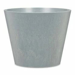Pflanzgefäß 'Purista' Mit Reservoir, Rund, Concrete, Grau, Kunststoff