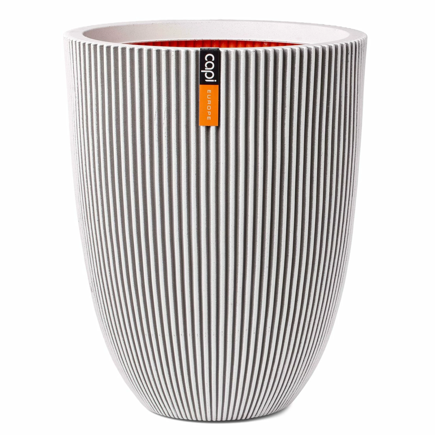 Pflanzvase 'Groove', Elfenbein, Ø 46 X H 58 Cm