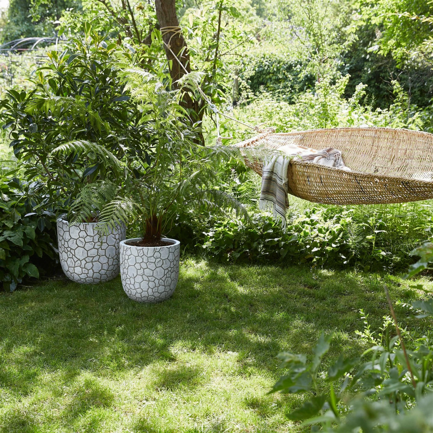 Pflanzgefäß 'Clay', Elfenbein, Ø 35 X H 34 Cm – Bild 2