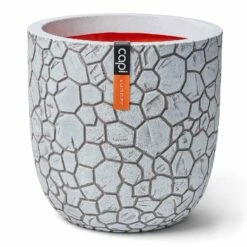 Pflanzgefäß 'Clay', Elfenbein, Ø 35 X H 34 Cm