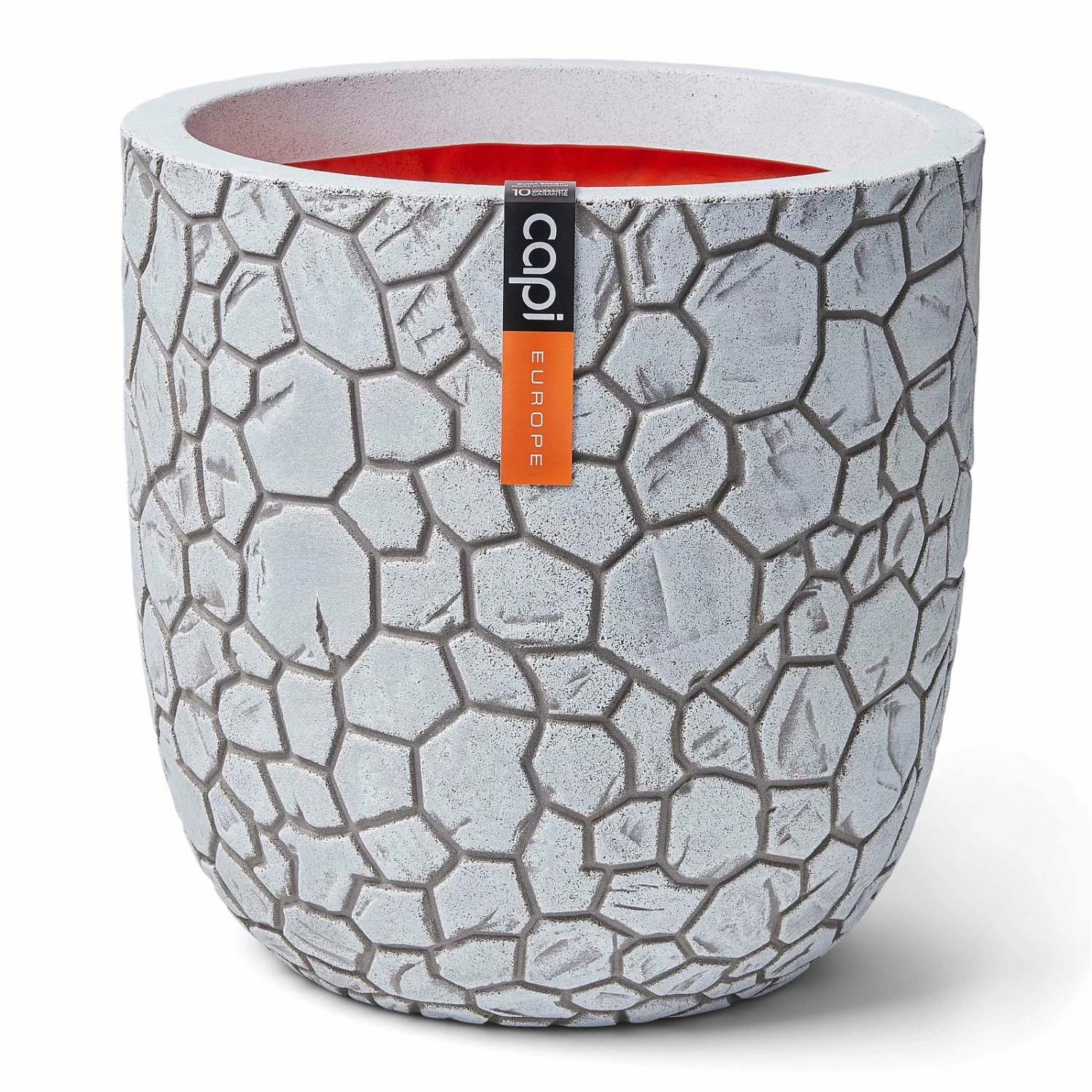 Pflanzgefäß 'Clay', Elfenbein, Ø 35 X H 34 Cm