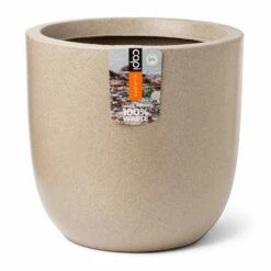 Pflanzgefäß 'Smooth', Beige