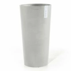Pflanzgefäß 'Amsterdam Midi', Weißgrau