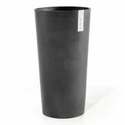 Pflanzgefäß 'Amsterdam Midi', Dunkelgrau, Ø 34 X H 66 Cm