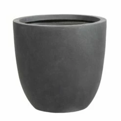 Kölle Pflanzgefäß Basic Eggli / Grafit, Frostsicher, Mit Ablaufloch