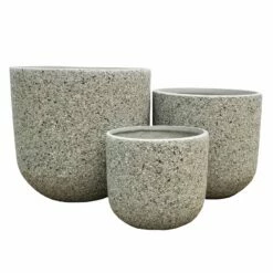 Pflanzgefäß 'Stromy', Beton, Ø 51 X H 48 Cm