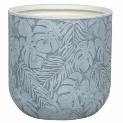 Pflanzgefäß 'Chester 08', Hellgrau