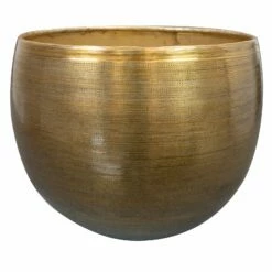 Pflanzgefäß 'Rowen', Gold, Ø 38 X H 30 Cm