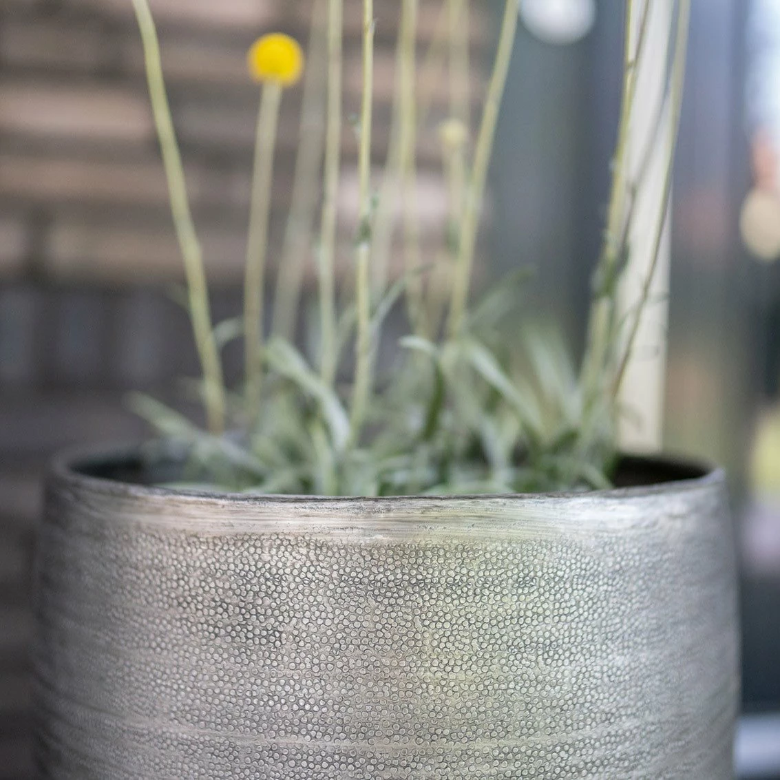 Pflanzgefäß 'Rowen', Silber, Ø 41 X H 72 Cm – Bild 7