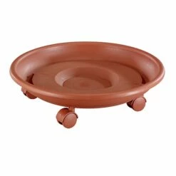 Wagner Multi Pflanzenroller "Serie K" Terracotta, Mit 3 Doppelrollen, Ø Ca. 35 Cm