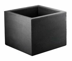 Pflanztrog 'Kubus', Anthrazit, 30 X 30 X H 27 Cm