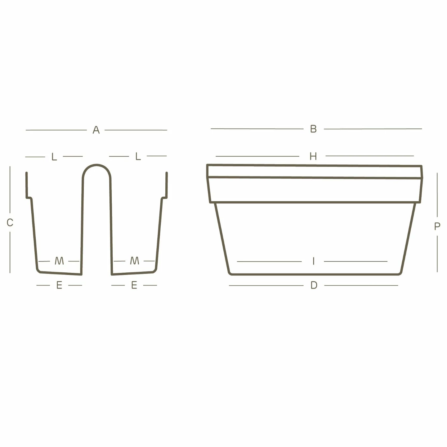 Balkon-Hängekasten "Be Up Duo" In Der Farbe Taupe, 50 Cm / 18 Liter – Bild 2