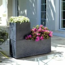 Pflanzkasten 'Volcania Hutch', Anthrazit, L 99,5 X B 39,5 X H 43,5 Cm